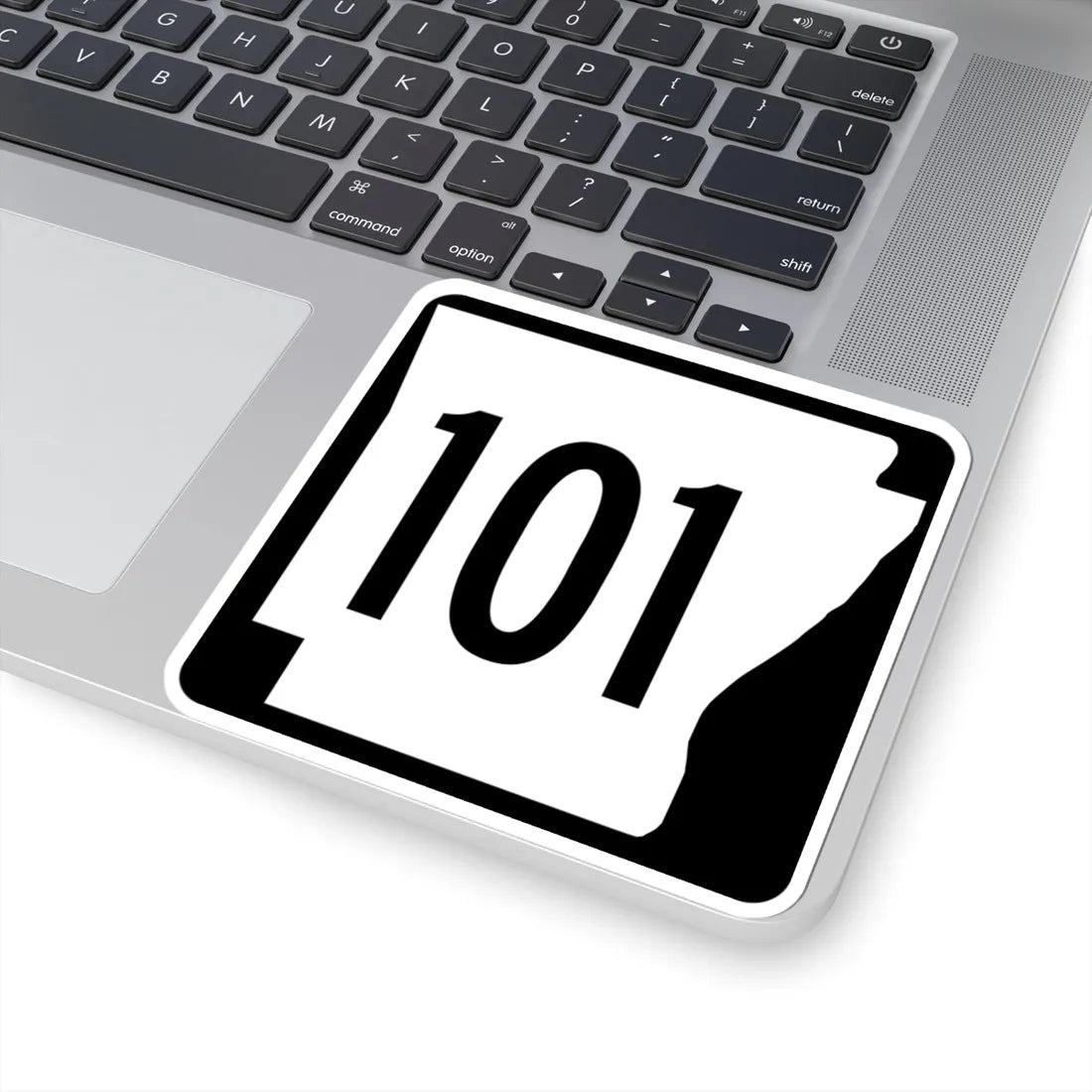 Arkansas 101 1970 (Arkansas) (Road Sign) STICKER Vinyl Kiss-Cut Decal - The Sticker Space