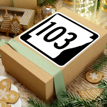 Arkansas 103 1970 (Arkansas) (Road Sign) STICKER Vinyl Kiss-Cut Decal - The Sticker Space