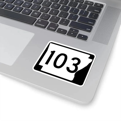 Arkansas 103 (Arkansas) (Road Sign) STICKER Vinyl Kiss-Cut Decal - The Sticker Space