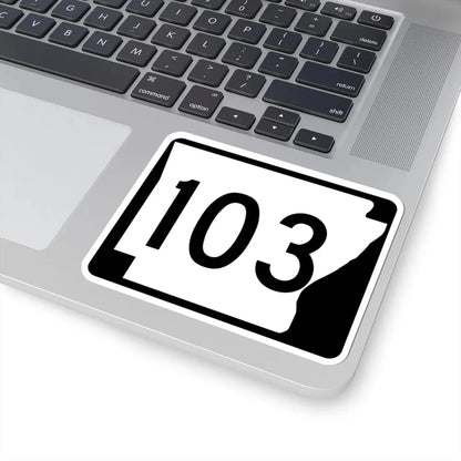 Arkansas 103 (Arkansas) (Road Sign) STICKER Vinyl Kiss-Cut Decal - The Sticker Space