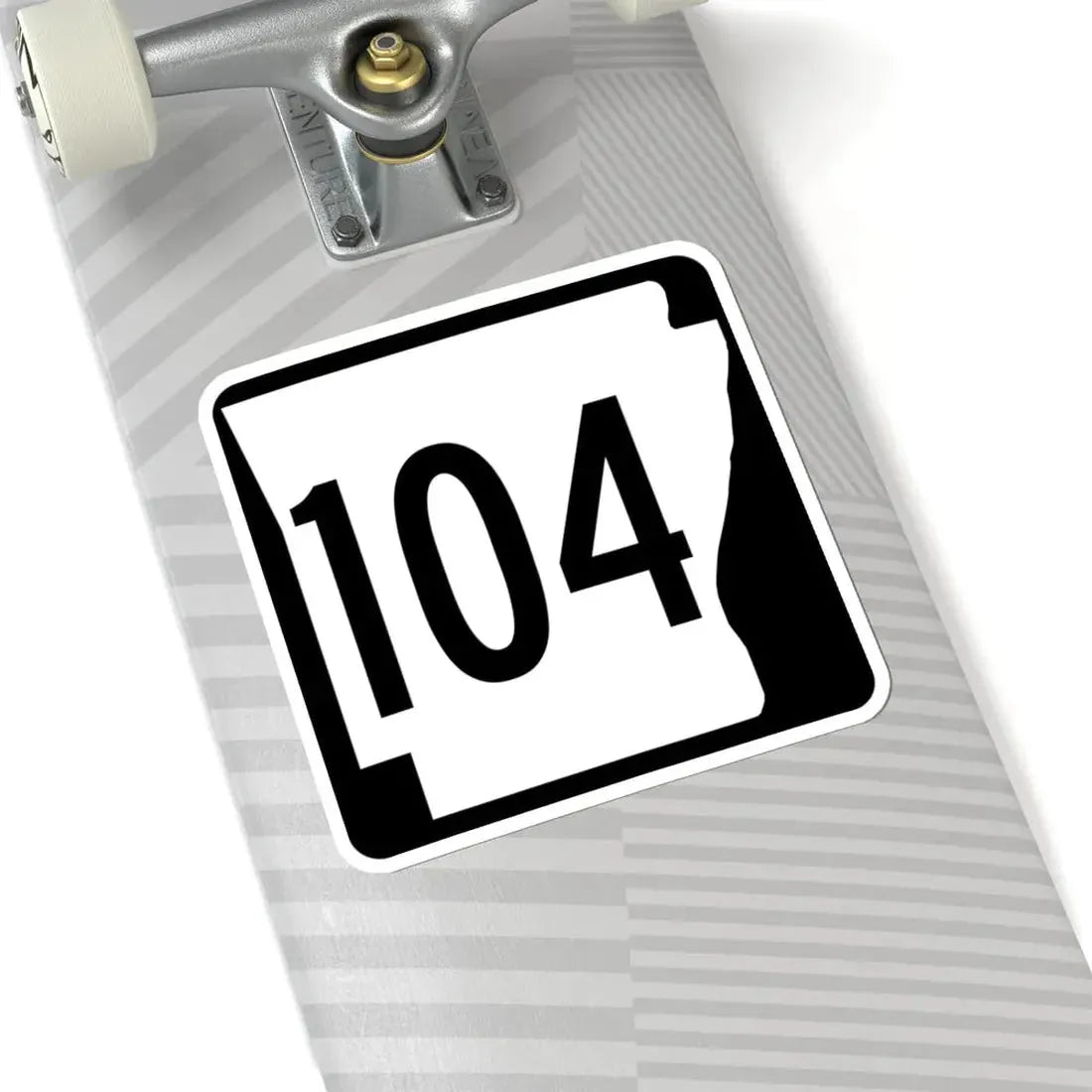 Arkansas 104 1970 (Arkansas) (Road Sign) STICKER Vinyl Kiss-Cut Decal - The Sticker Space