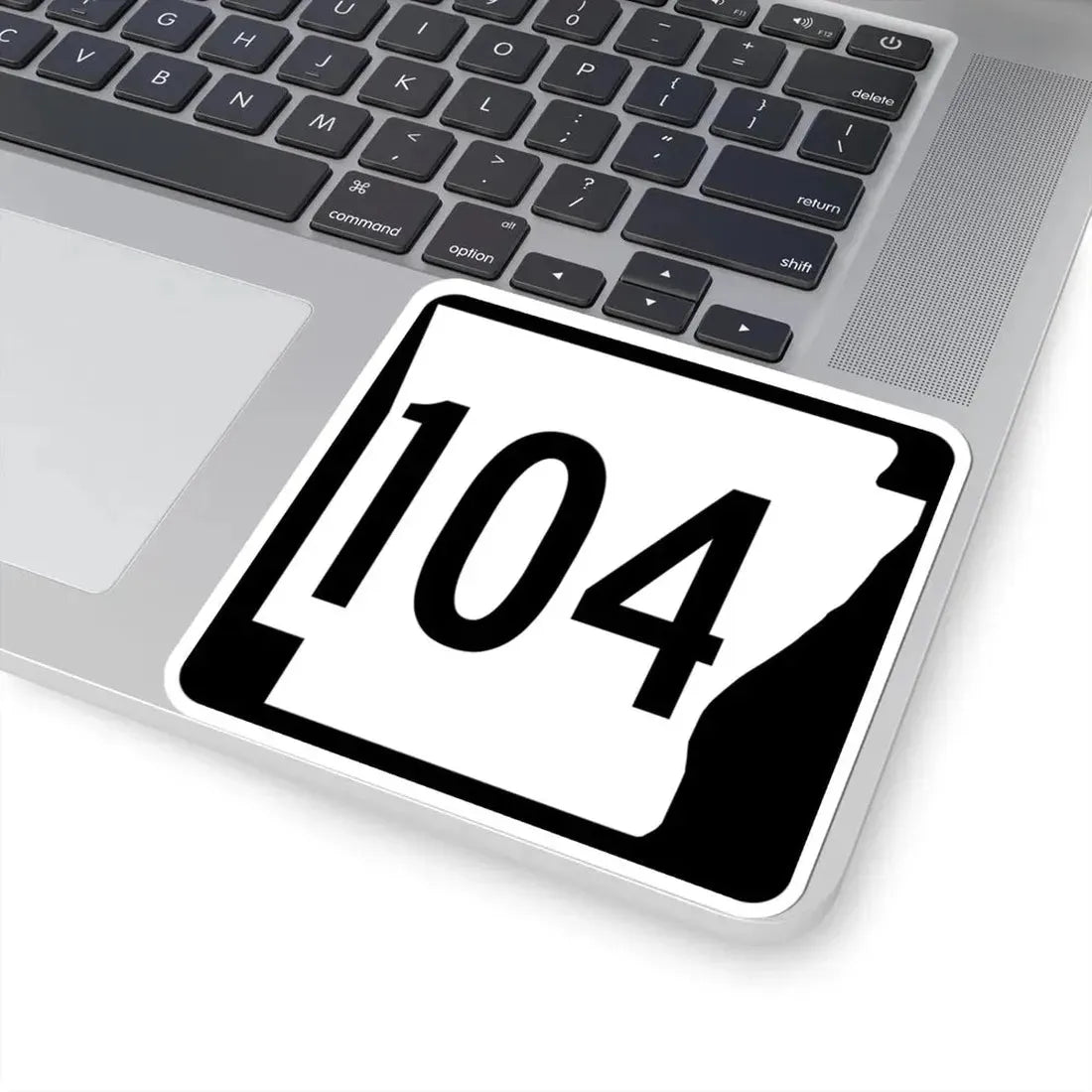 Arkansas 104 1970 (Arkansas) (Road Sign) STICKER Vinyl Kiss-Cut Decal - The Sticker Space