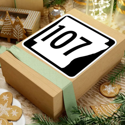 Arkansas 107 1970 (Arkansas) (Road Sign) STICKER Vinyl Kiss-Cut Decal - The Sticker Space