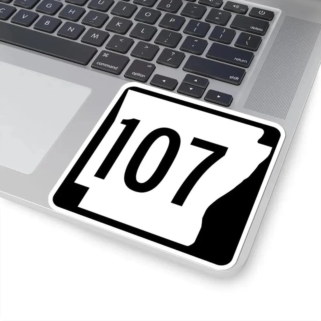 Arkansas 107 1970 (Arkansas) (Road Sign) STICKER Vinyl Kiss-Cut Decal - The Sticker Space