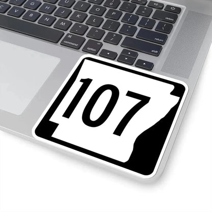 Arkansas 107 1970 (Arkansas) (Road Sign) STICKER Vinyl Kiss-Cut Decal - The Sticker Space