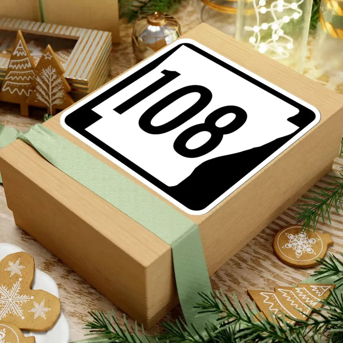 Arkansas 108 1970 (Arkansas) (Road Sign) STICKER Vinyl Kiss-Cut Decal - The Sticker Space