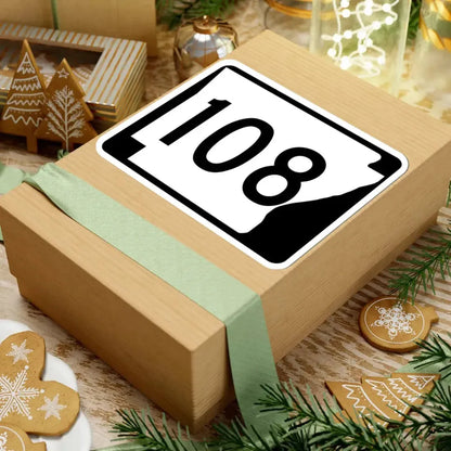 Arkansas 108 (Arkansas) (Road Sign) STICKER Vinyl Kiss-Cut Decal - The Sticker Space