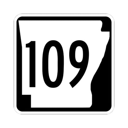 Arkansas 109 1970 (Arkansas) (Road Sign) STICKER Vinyl Kiss-Cut Decal 4 Inch White - The Sticker Space