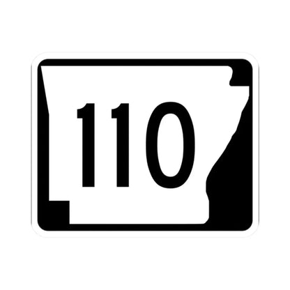 Arkansas 110 (Arkansas) (Road Sign) STICKER Vinyl Kiss-Cut Decal 2 Inch White - The Sticker Space