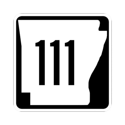 Arkansas 111 1970 (Arkansas) (Road Sign) STICKER Vinyl Kiss-Cut Decal 2 Inch White - The Sticker Space