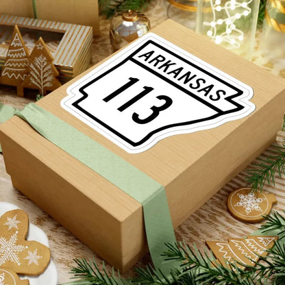 Arkansas 113 1948 (Arkansas) (Road Sign) STICKER Vinyl Kiss-Cut Decal - The Sticker Space