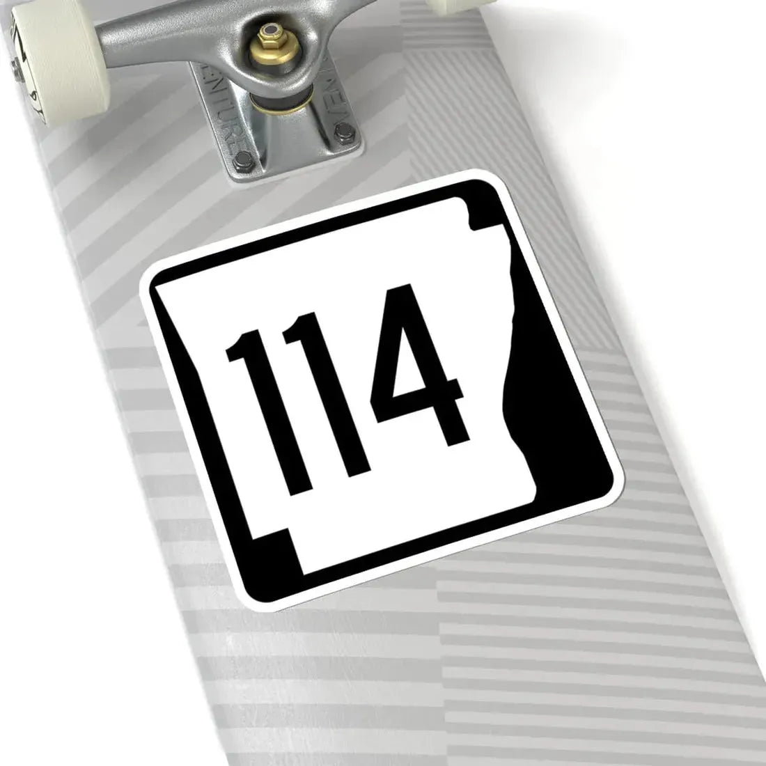 Arkansas 114 1970 (Arkansas) (Road Sign) STICKER Vinyl Kiss-Cut Decal - The Sticker Space