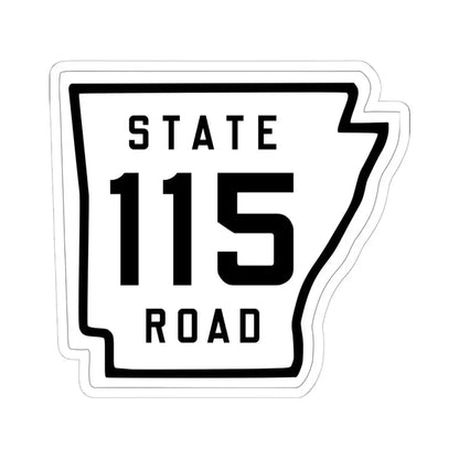 Arkansas 115 1926 (Arkansas) (Road Sign) STICKER Vinyl Kiss-Cut Decal 6 Inch White - The Sticker Space