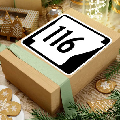 Arkansas 116 1970 (Arkansas) (Road Sign) STICKER Vinyl Kiss-Cut Decal - The Sticker Space