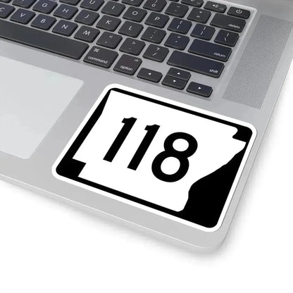 Arkansas 118 (Arkansas) (Road Sign) STICKER Vinyl Kiss-Cut Decal - The Sticker Space