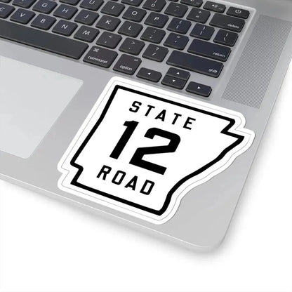 Arkansas 12 1926 (Arkansas) (Road Sign) STICKER Vinyl Kiss-Cut Decal - The Sticker Space
