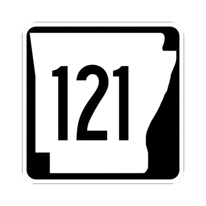 Arkansas 121 1970 (Arkansas) (Road Sign) STICKER Vinyl Kiss-Cut Decal 2 Inch White - The Sticker Space