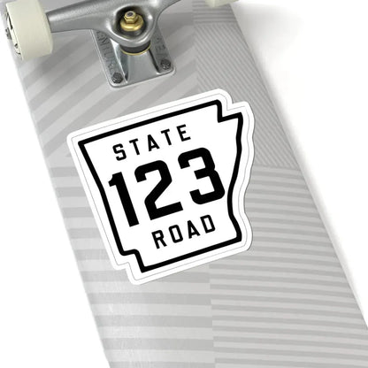 Arkansas 123 1926 (Arkansas) (Road Sign) STICKER Vinyl Kiss-Cut Decal - The Sticker Space