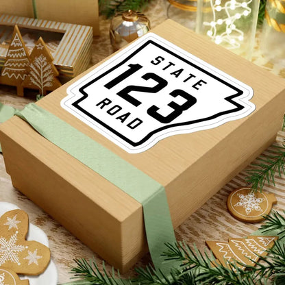 Arkansas 123 1926 (Arkansas) (Road Sign) STICKER Vinyl Kiss-Cut Decal - The Sticker Space