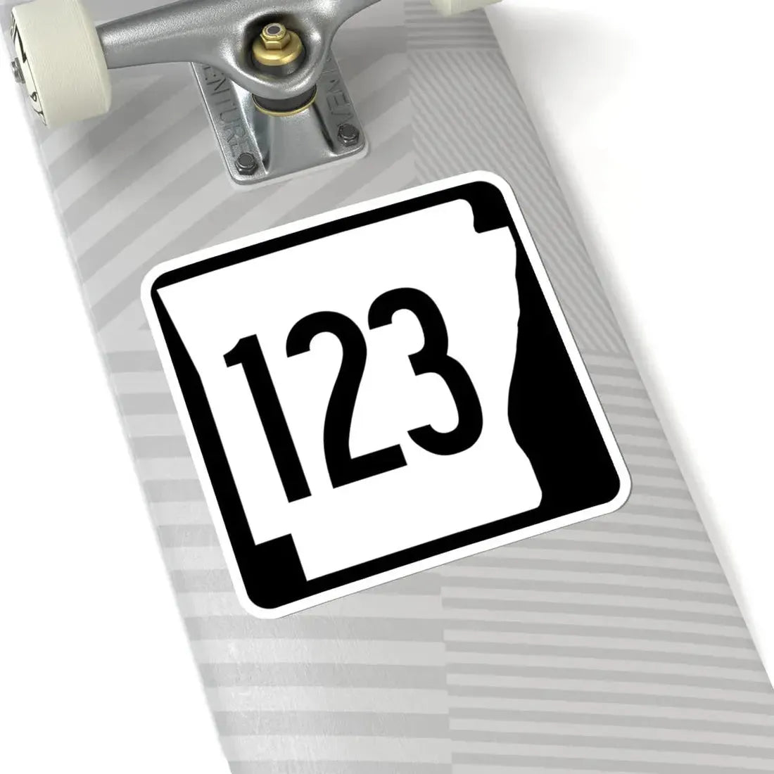 Arkansas 123 1970 (Arkansas) (Road Sign) STICKER Vinyl Kiss-Cut Decal - The Sticker Space