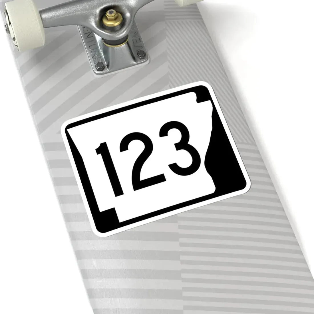 Arkansas 123 (Arkansas) (Road Sign) STICKER Vinyl Kiss-Cut Decal - The Sticker Space