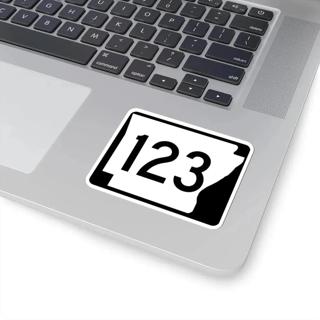 Arkansas 123 (Arkansas) (Road Sign) STICKER Vinyl Kiss-Cut Decal - The Sticker Space