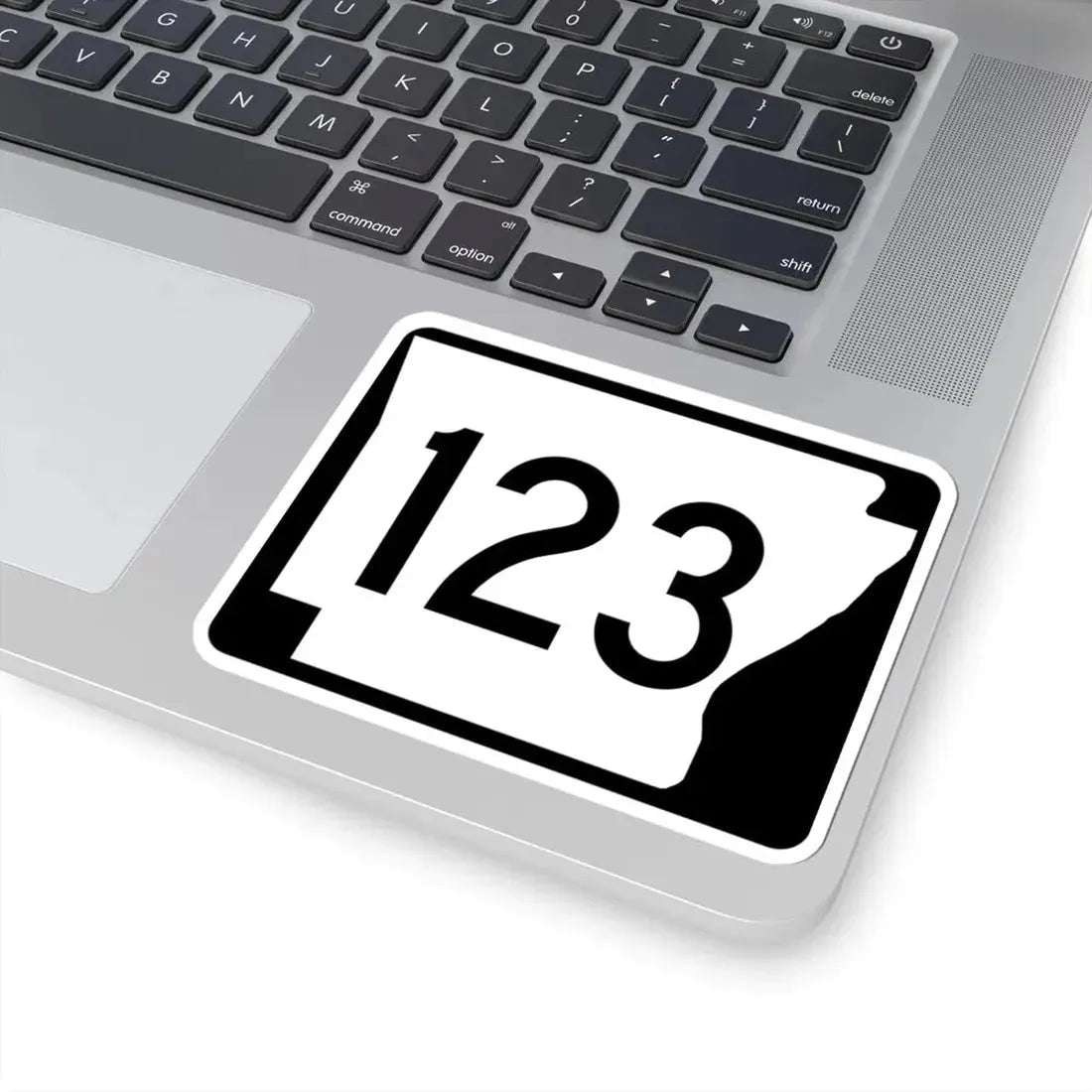 Arkansas 123 (Arkansas) (Road Sign) STICKER Vinyl Kiss-Cut Decal - The Sticker Space