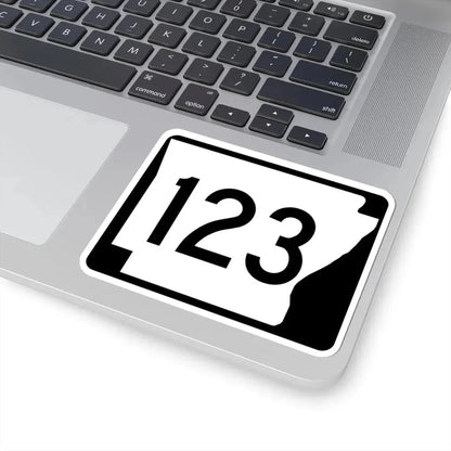 Arkansas 123 (Arkansas) (Road Sign) STICKER Vinyl Kiss-Cut Decal - The Sticker Space