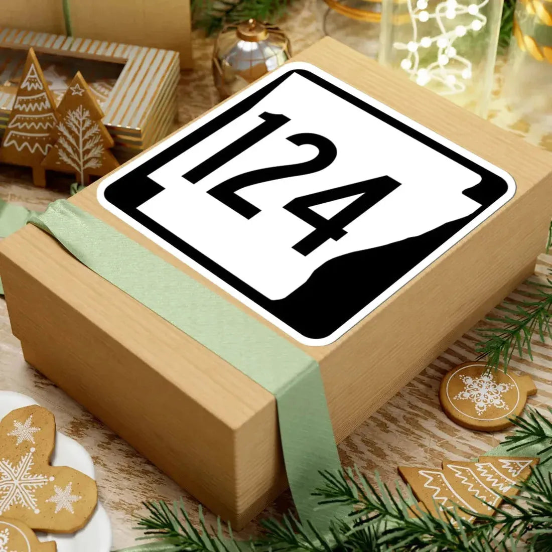 Arkansas 124 1970 (Arkansas) (Road Sign) STICKER Vinyl Kiss-Cut Decal - The Sticker Space