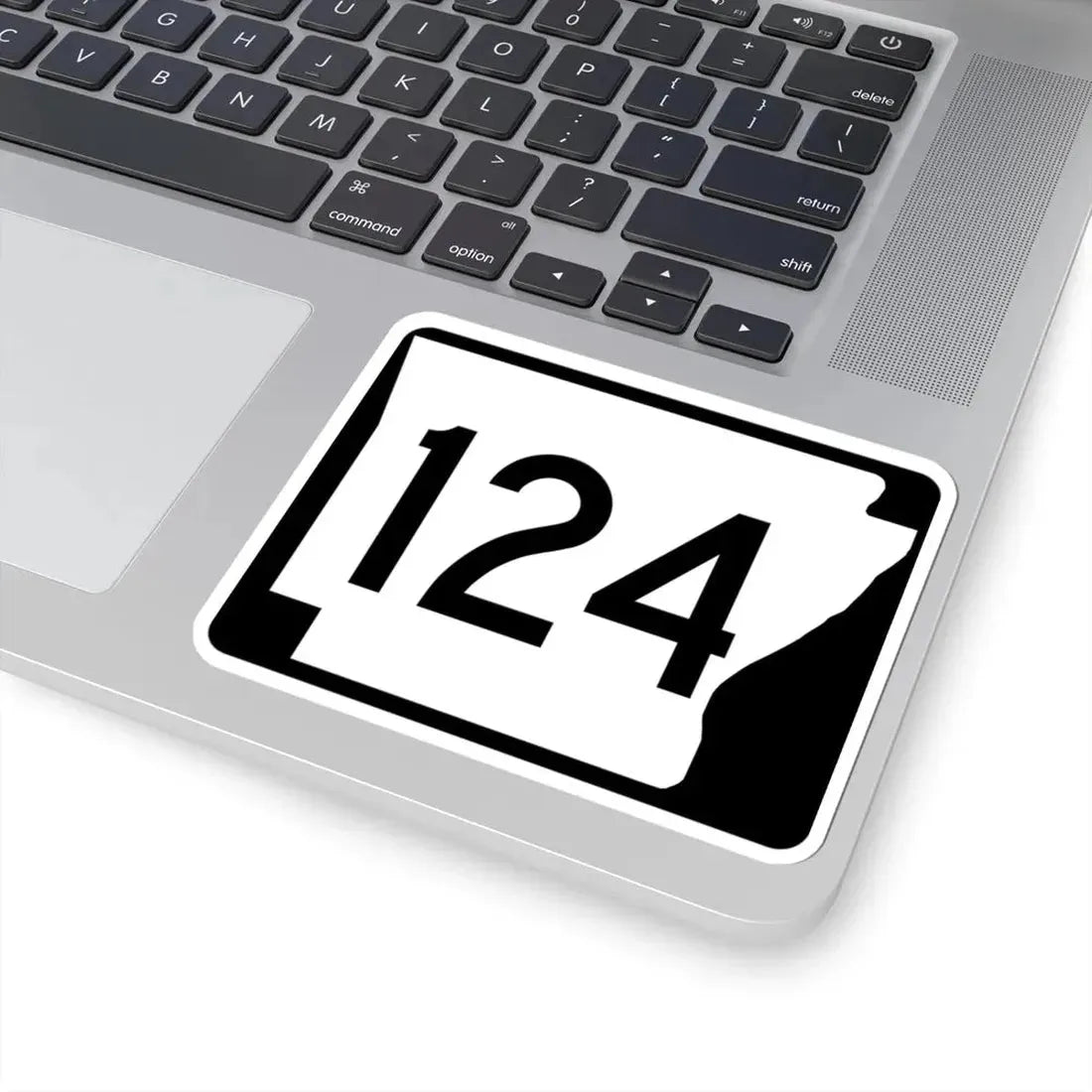 Arkansas 124 (Arkansas) (Road Sign) STICKER Vinyl Kiss-Cut Decal - The Sticker Space