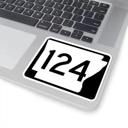 Arkansas 124 (Arkansas) (Road Sign) STICKER Vinyl Kiss-Cut Decal - The Sticker Space
