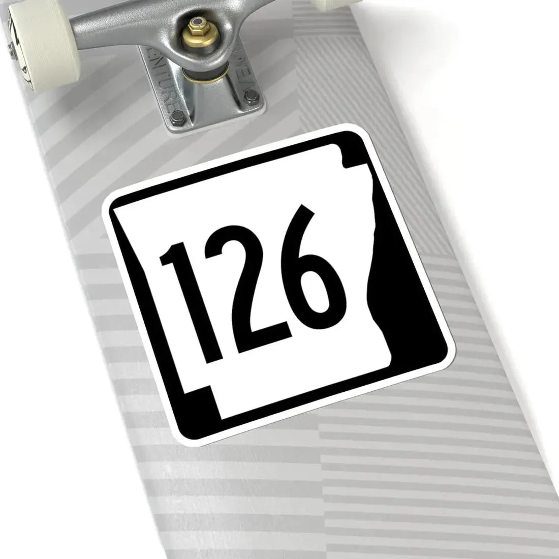 Arkansas 126 1970 (Arkansas) (Road Sign) STICKER Vinyl Kiss-Cut Decal - The Sticker Space