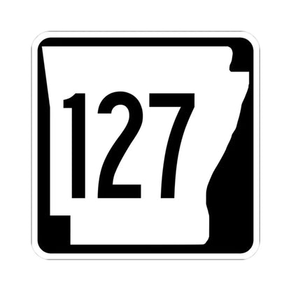 Arkansas 127 1970 (Arkansas) (Road Sign) STICKER Vinyl Kiss-Cut Decal 3 Inch White - The Sticker Space