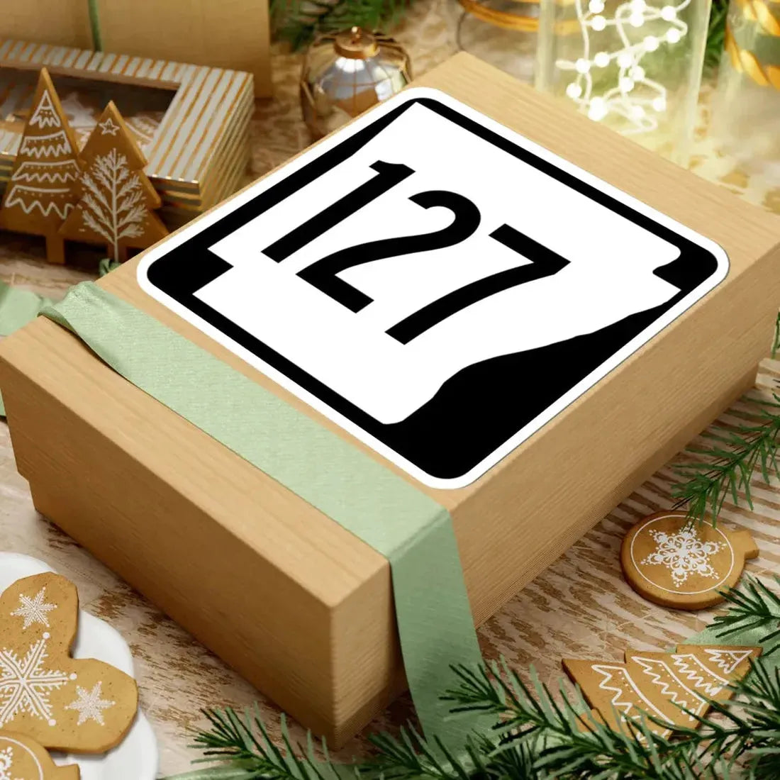 Arkansas 127 1970 (Arkansas) (Road Sign) STICKER Vinyl Kiss-Cut Decal - The Sticker Space