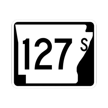 Arkansas 127S (Arkansas) (Road Sign) STICKER Vinyl Kiss-Cut Decal 3 Inch White - The Sticker Space