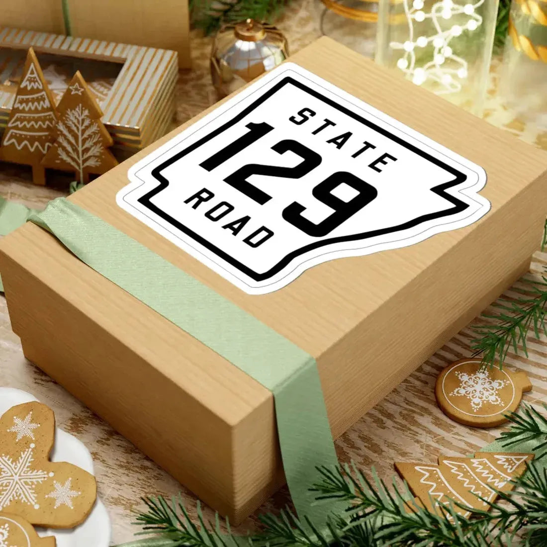 Arkansas 129 1926 (Arkansas) (Road Sign) STICKER Vinyl Kiss-Cut Decal - The Sticker Space