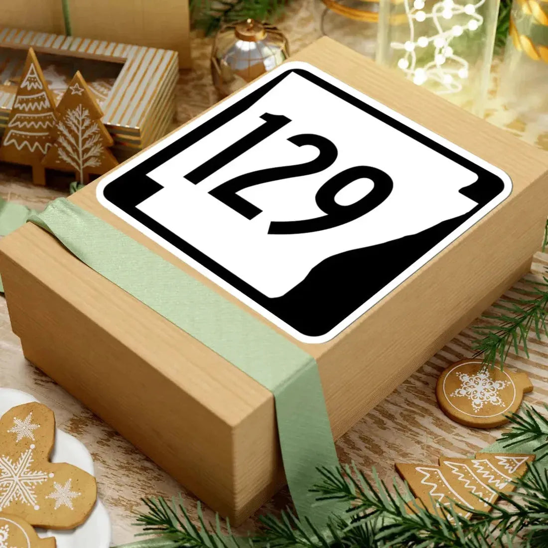 Arkansas 129 1970 (Arkansas) (Road Sign) STICKER Vinyl Kiss-Cut Decal - The Sticker Space