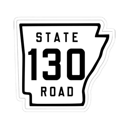 Arkansas 130 1926 (Arkansas) (Road Sign) STICKER Vinyl Kiss-Cut Decal 4 Inch White - The Sticker Space