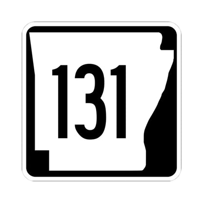 Arkansas 131 1970 (Arkansas) (Road Sign) STICKER Vinyl Kiss-Cut Decal 4 Inch White - The Sticker Space