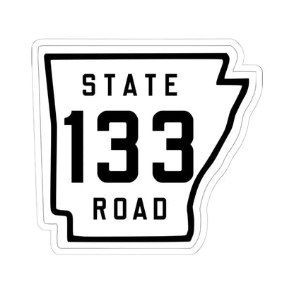 Arkansas 133 1926 (Arkansas) (Road Sign) STICKER Vinyl Kiss-Cut Decal 6 Inch White - The Sticker Space