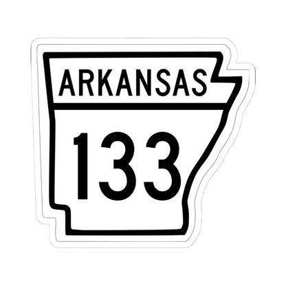 Arkansas 133 1948 (Arkansas) (Road Sign) STICKER Vinyl Kiss-Cut Decal 4 Inch White - The Sticker Space