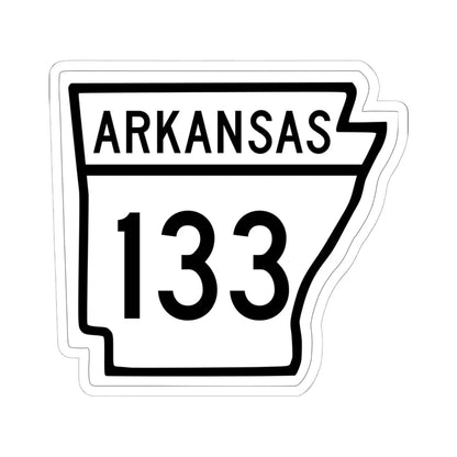 Arkansas 133 1948 (Arkansas) (Road Sign) STICKER Vinyl Kiss-Cut Decal 6 Inch White - The Sticker Space