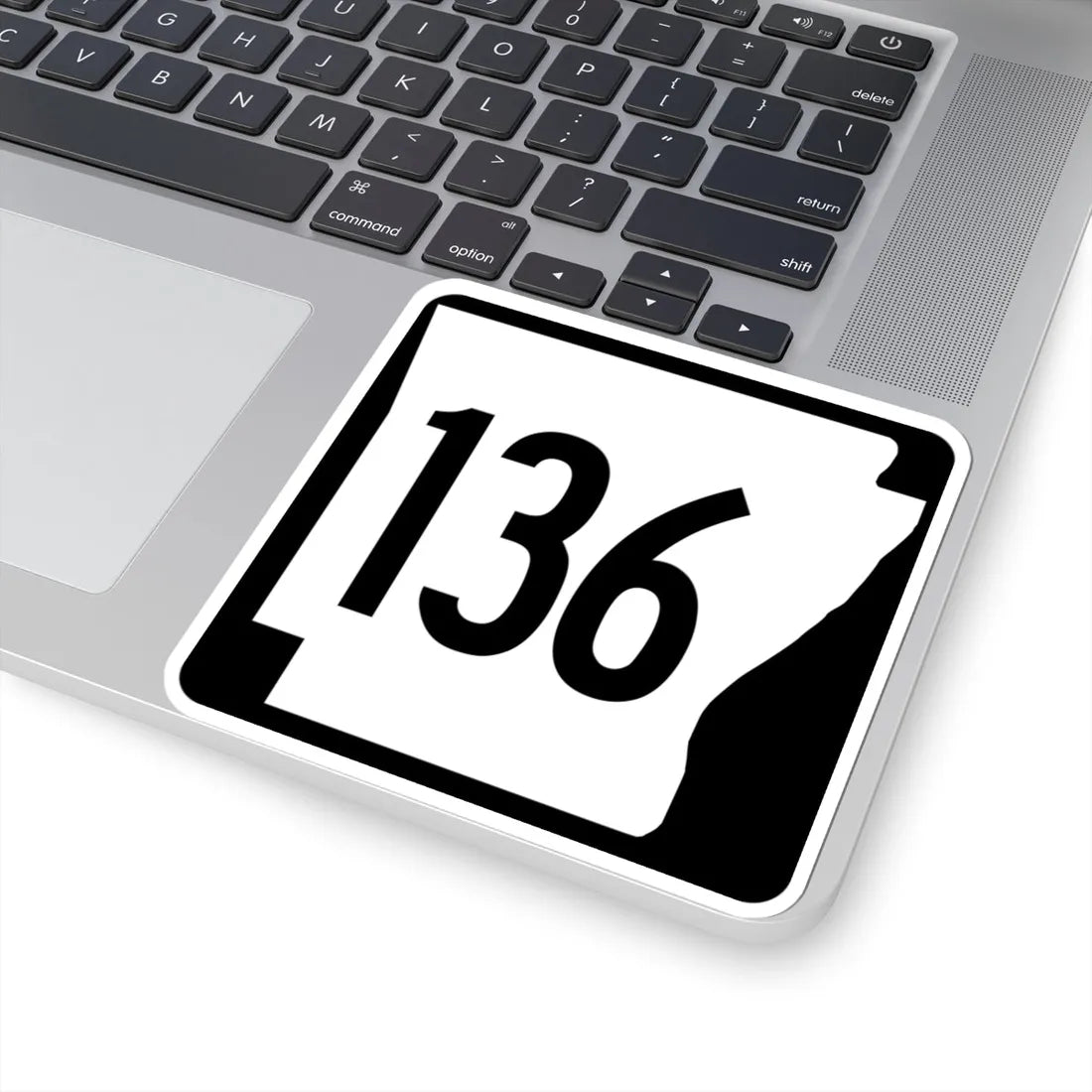 Arkansas 136 1970 (Arkansas) (Road Sign) STICKER Vinyl Kiss-Cut Decal - The Sticker Space