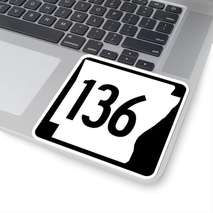Arkansas 136 1970 (Arkansas) (Road Sign) STICKER Vinyl Kiss-Cut Decal - The Sticker Space