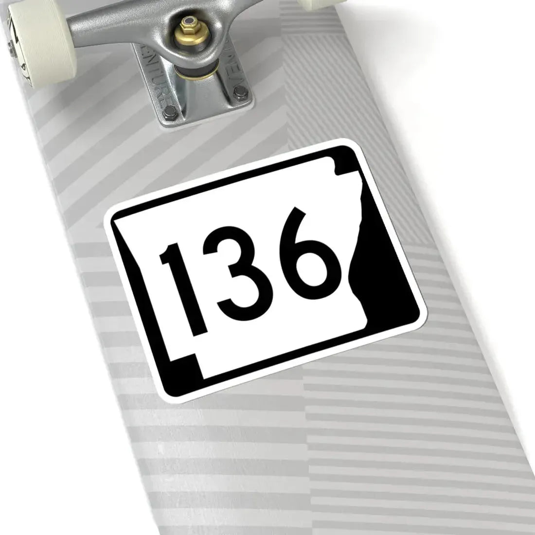 Arkansas 136 (Arkansas) (Road Sign) STICKER Vinyl Kiss-Cut Decal - The Sticker Space