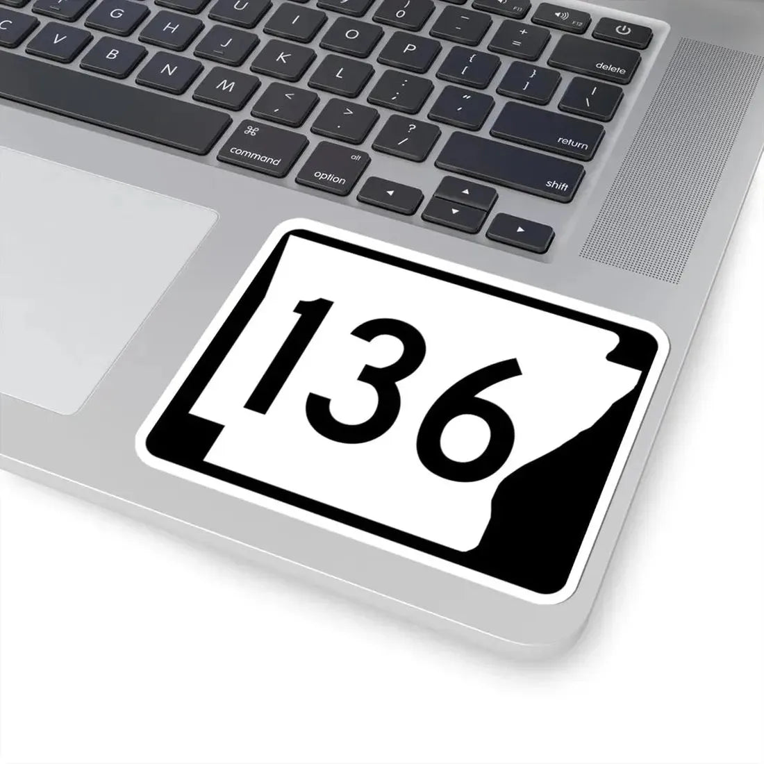 Arkansas 136 (Arkansas) (Road Sign) STICKER Vinyl Kiss-Cut Decal - The Sticker Space