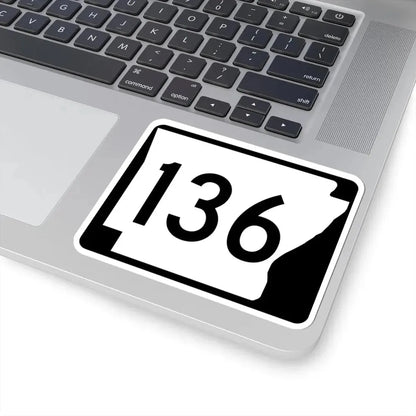 Arkansas 136 (Arkansas) (Road Sign) STICKER Vinyl Kiss-Cut Decal - The Sticker Space