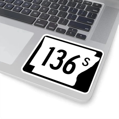 Arkansas 136S (Arkansas) (Road Sign) STICKER Vinyl Kiss-Cut Decal - The Sticker Space
