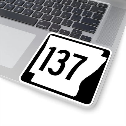 Arkansas 137 1970 (Arkansas) (Road Sign) STICKER Vinyl Kiss-Cut Decal - The Sticker Space