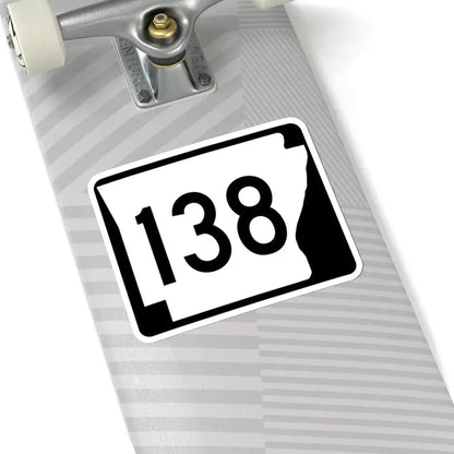 Arkansas 138 (Arkansas) (Road Sign) STICKER Vinyl Kiss-Cut Decal - The Sticker Space